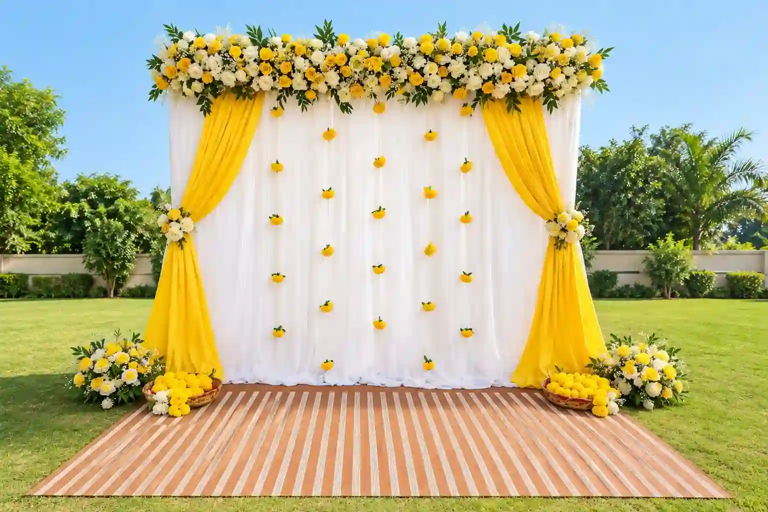 Kesariya Garden Haldi Celebration